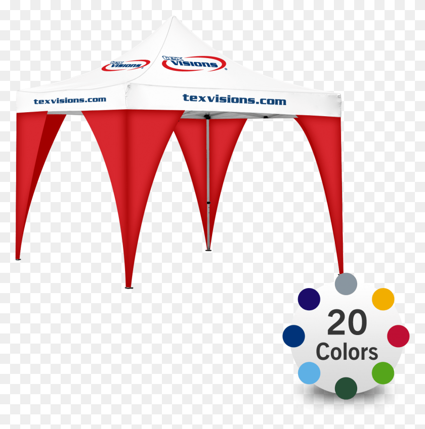 1275x1290 Advertising Tent Corner Banners In Stock Colors Hide, Text, Canopy HD PNG Download