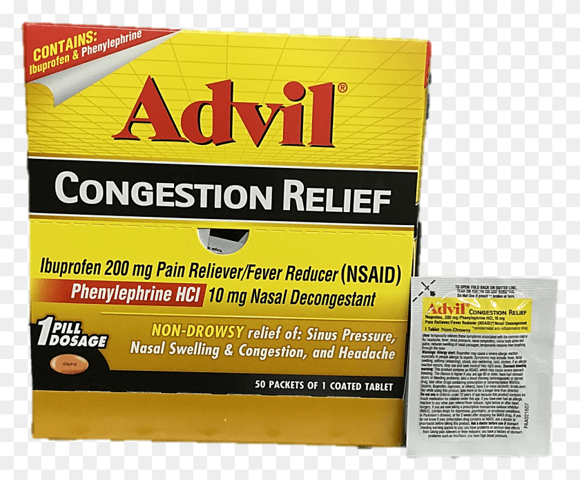 1244x1013 Advil Congestion Relief Pouch Super Store Online Brows Advil, Advertisement, Poster, Flyer HD PNG Download
