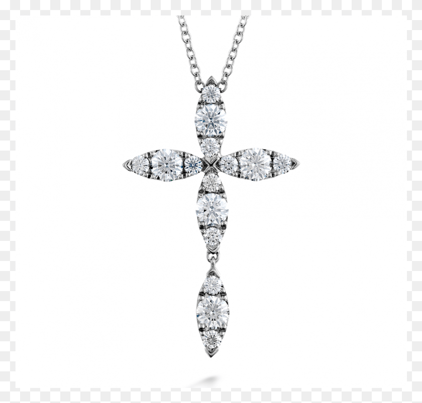 983x937 Aerial Petal Cross Necklace Pendant, Diamond, Gemstone, Jewelry Descargar Hd Png