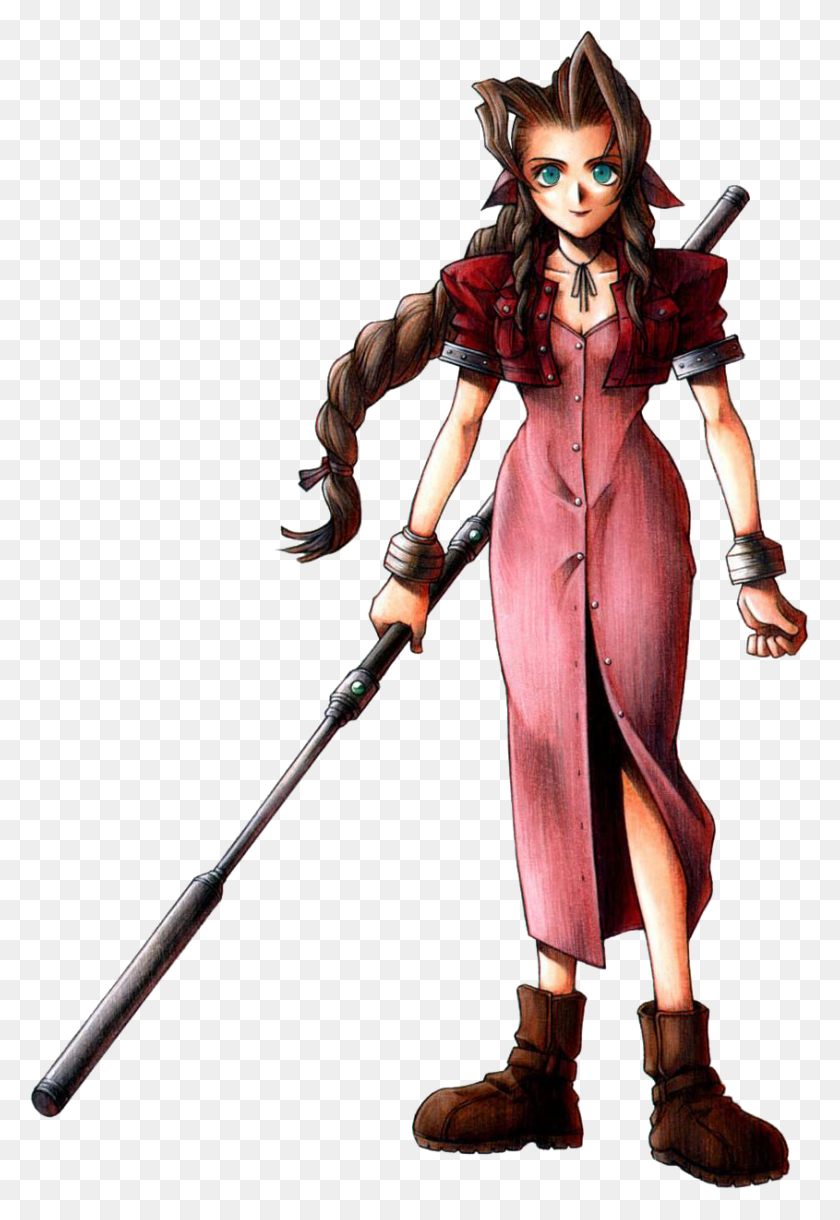 845x1257 Aerith Gainsborough Final Fantasy Vii Memes, Person, Human, Costume HD PNG Download