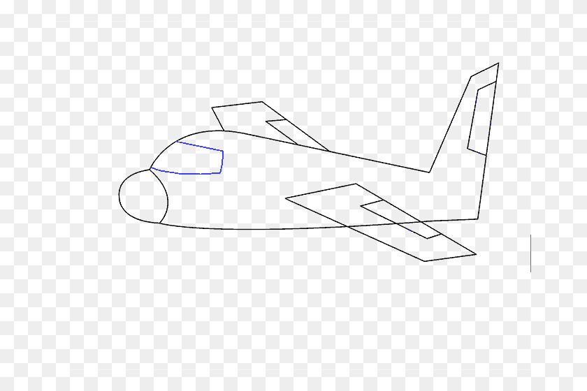 680x500 Aeroplane Drawing Sketch, Aircraft, Vehicle, Transportation HD PNG Download