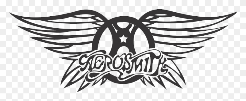 840x308 Логотип Aerosmith, Символ, Текст, Логотип Hd Png Скачать