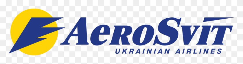 1280x270 Descargar Png Aerosvit Ukrainian Airlines Logotipo Moderno Logotipo De Aerosvit Airlines, Word, Texto, Símbolo Hd Png
