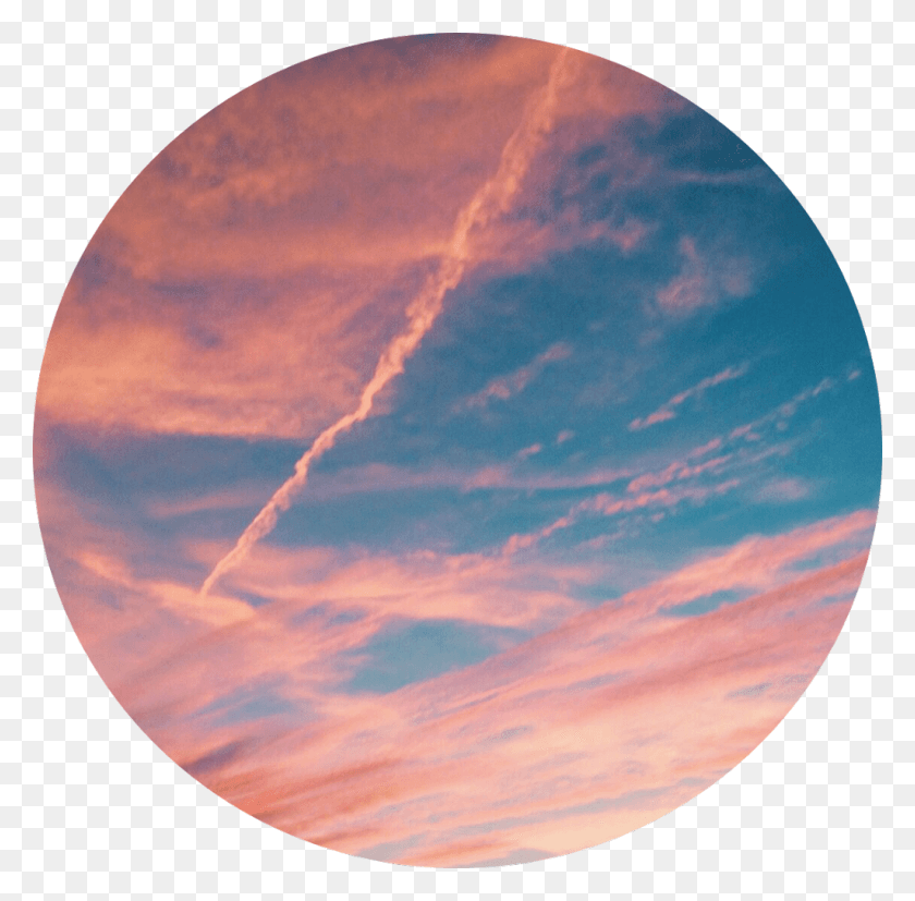 1024x1008 Aesthetic Background Frame Edit Sky Clouds Pinkclouds Circle, Astronomy, Outer Space, Space HD PNG Download