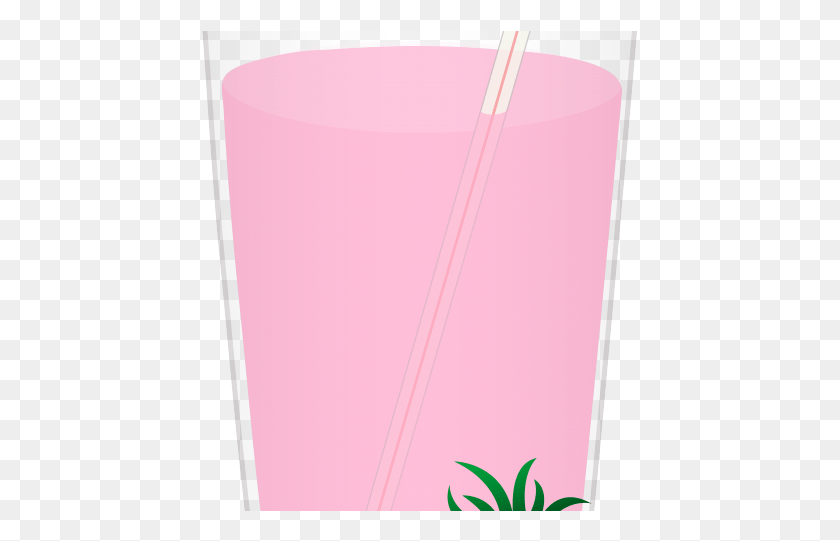 437x481 Aesthetic Clipart Strawberry Milk Lampshade, Bottle, Text, Glass HD PNG Download