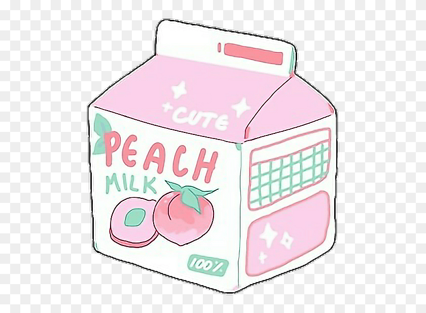 507x557 Aesthetic Cute Pastel Milk Peach Tumblr Aesthetic Transparent Peach, Label, Text, First Aid HD PNG Download