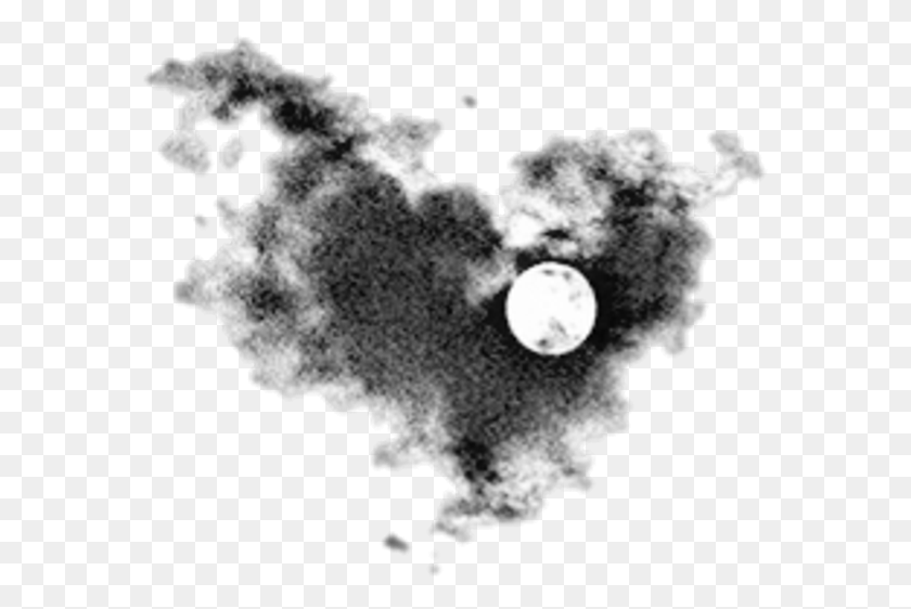 577x502 Descargar Png Estética Polyvore Luna Nube Gris Transparente Fases De La Luna, Naturaleza, Al Aire Libre, El Espacio Ultraterrestre Hd Png