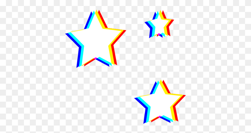 407x385 Aesthetic Rainbow Stars Star White, Star Symbol, Symbol, Lighting Descargar Hd Png