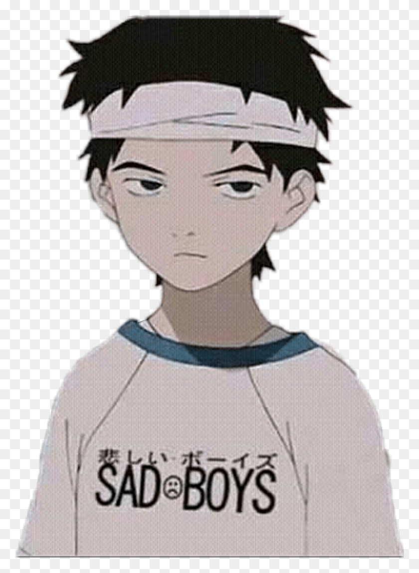 780x1088 Aesthetic Relaxbabe Sadboy Mood Anime Aesthetic, Clothing, Apparel, Person HD PNG Download