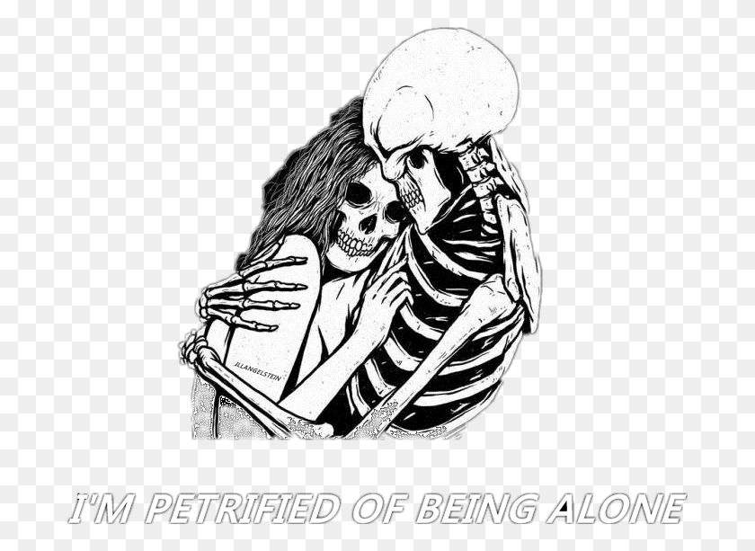 691x553 Aesthetic Tumblr Skull Skeleton Bone Bones Black Aesthetic Sad Anime Art, Helmet, Clothing, Apparel HD PNG Download