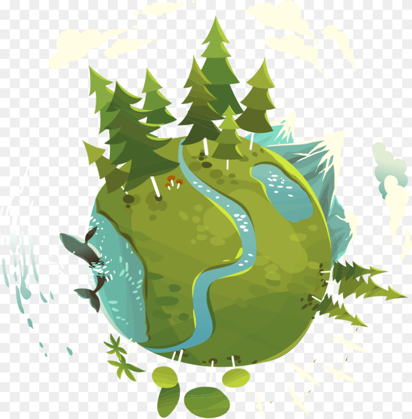 Afiche Publicitario Del Medio Ambiente, Green, Plant, Vegetation, Land Clipart PNG
