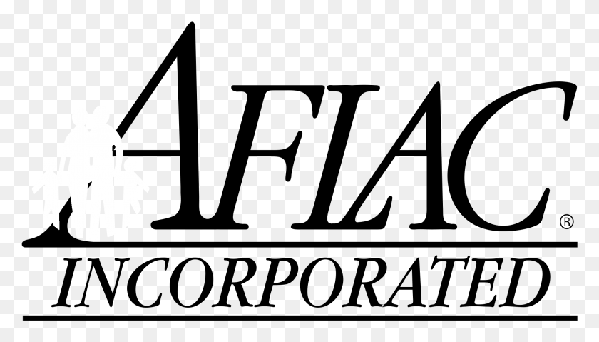2191x1177 Aflac 01 Logo Black And White Aflac Duck, Gray, World Of Warcraft HD PNG Download