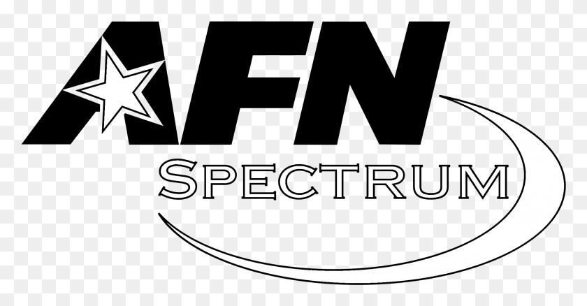 2191x1063 Afn Spectrum 01 Logo Black And White Graphic Design, Text, Outdoors, Alphabet HD PNG Download