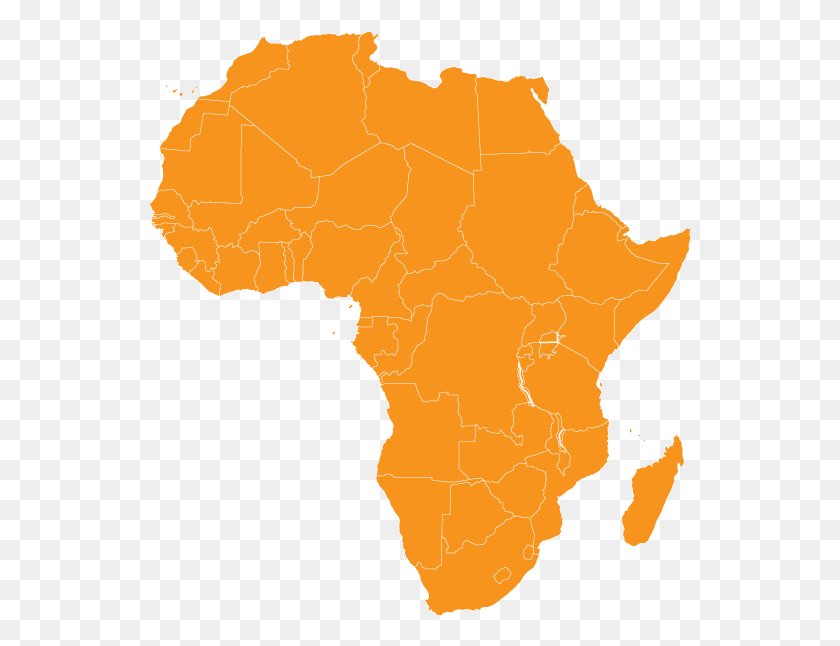 546x586 Africa Africa Map Black, Diagram, Plot, Atlas HD PNG Download