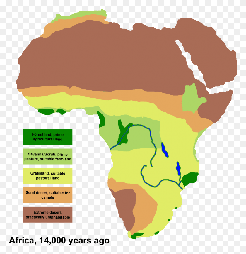 1242x1284 Климат Африки 14000Bp Гражданская Война Карта Африки, Диаграмма, Участок, Атлас Hd Png Скачать