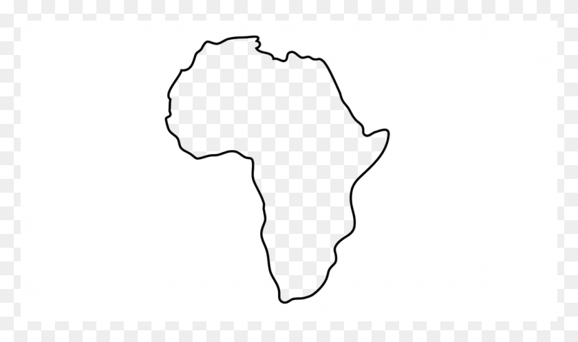 1105x620 Африканский Контур1 Африканская Карта Вектор, Трафарет, Рука Hd Png Скачать