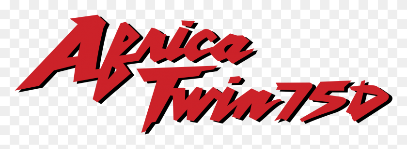 2331x745 Africa Twin 750 01 Logo Transparent Africa Twin Logo, Text, Alphabet, Word HD PNG Download