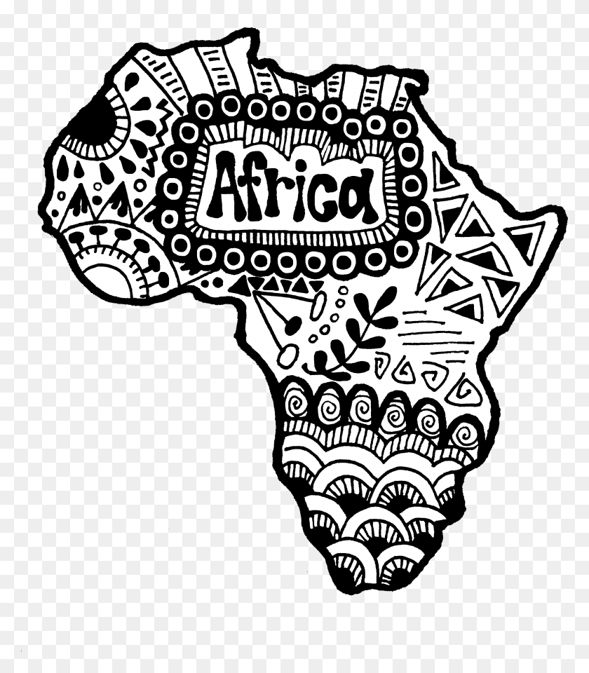 2875x3319 Africa Zentangle Illustration, Doodle HD PNG Download
