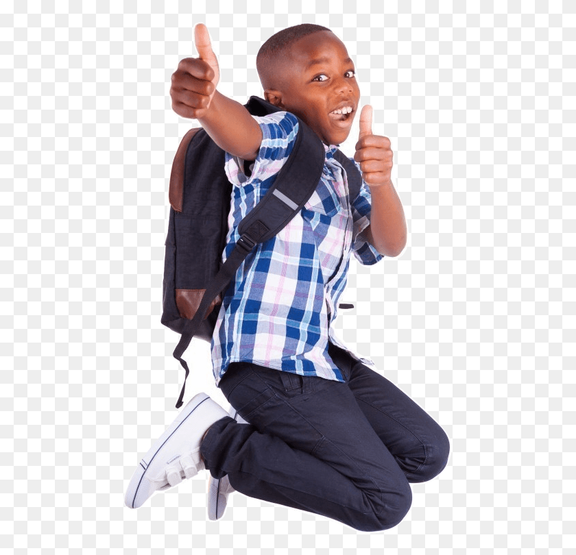 483x750 African American School Boy, Person, Human, Finger HD PNG Download