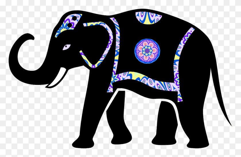 1200x750 African Elephant Elephantidae Animal Silhouettes Baby Decorated Indian Elephant Clipart, Clothing, Apparel, Mammal HD PNG Download
