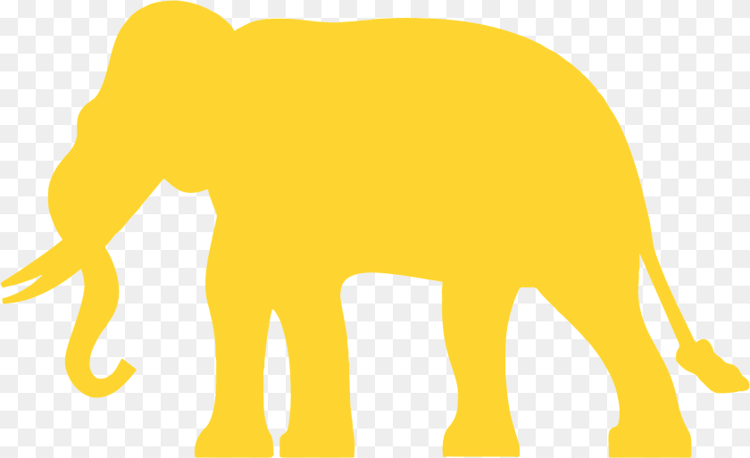 1920x1173 African Elephant Silhouette, Animal, Mammal, Wildlife Sticker PNG