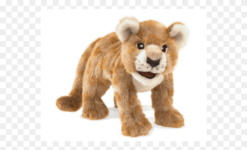 566x451 African Lion Cub Puppet Folkmanis, Plush, Toy, Animal HD PNG Download