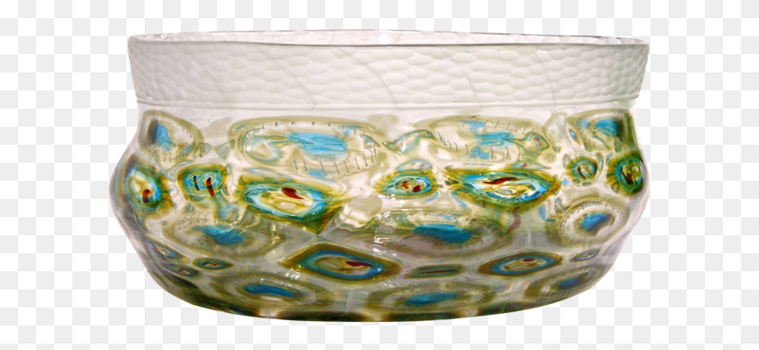 601x327 Afro Celotto Art Deco Design Glass Bowl With Peacock Pottery, Ornament, Jewelry, Accessories HD PNG Download