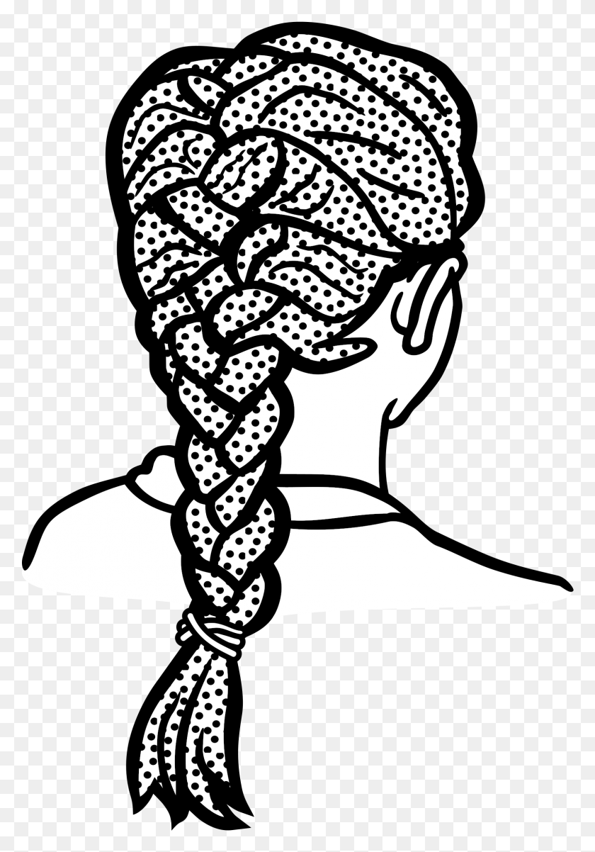 1593x2333 Afro Clipart Braiding Hair Braid Clipart Black And White, Clothing, Apparel, Rope HD PNG Download