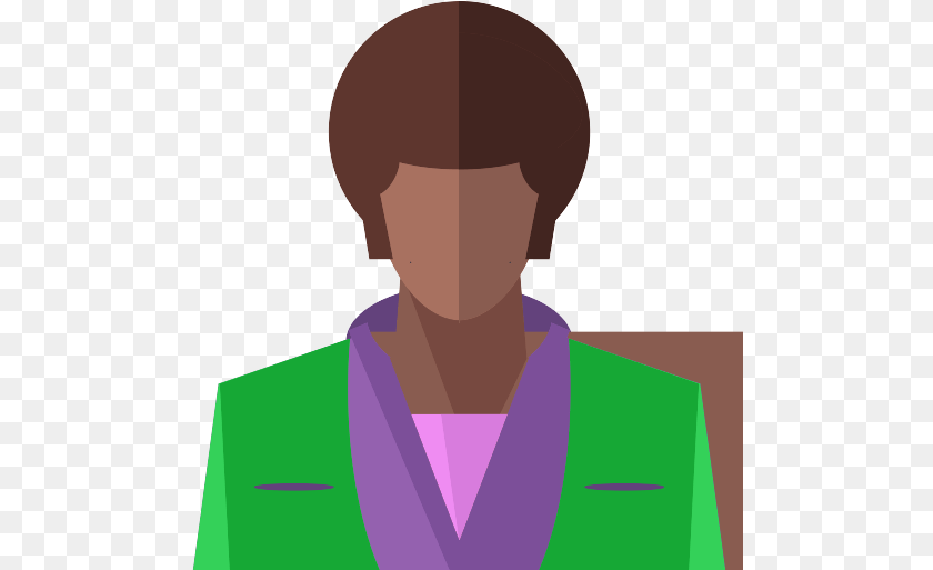 497x513 Afro Icon Cartoon, Clothing, Coat, Formal Wear, Adult Clipart PNG