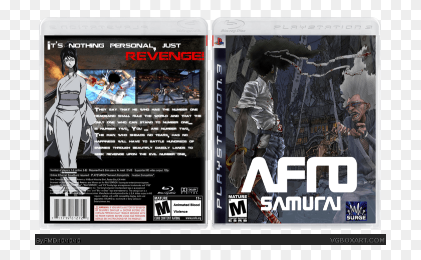 700x460 Afro Samurai Box Art Cover Afro Samurai Ps3 Back, Person, Human, Poster HD PNG Download