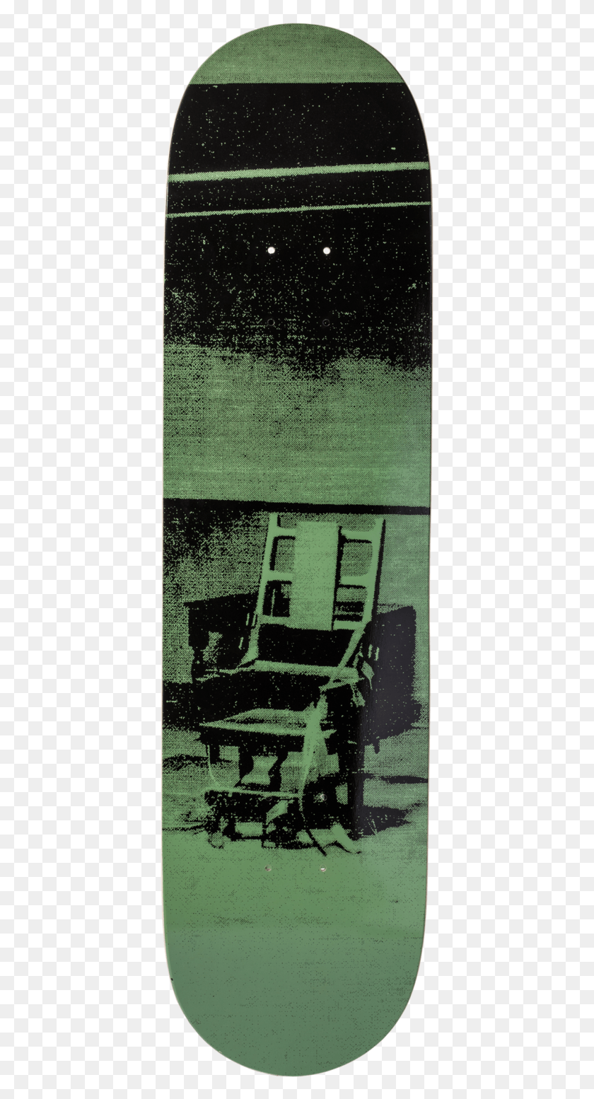 389x1494 After Andy Warhol Electric Chair Green, Text, Poster, Advertisement HD PNG Download