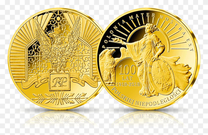 793x496 Золотая Медаль В Венгрии После Запуска Золотой Медали Fairmined 100 Злотых, Монета, Деньги, Золото Png Скачать