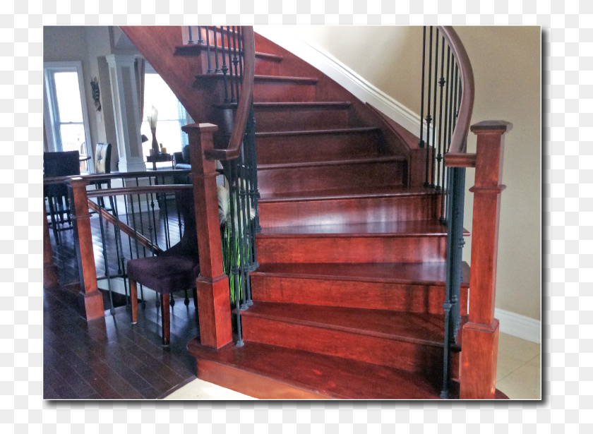 730x555 After Stairs, Staircase, Wood, Hardwood HD PNG Download