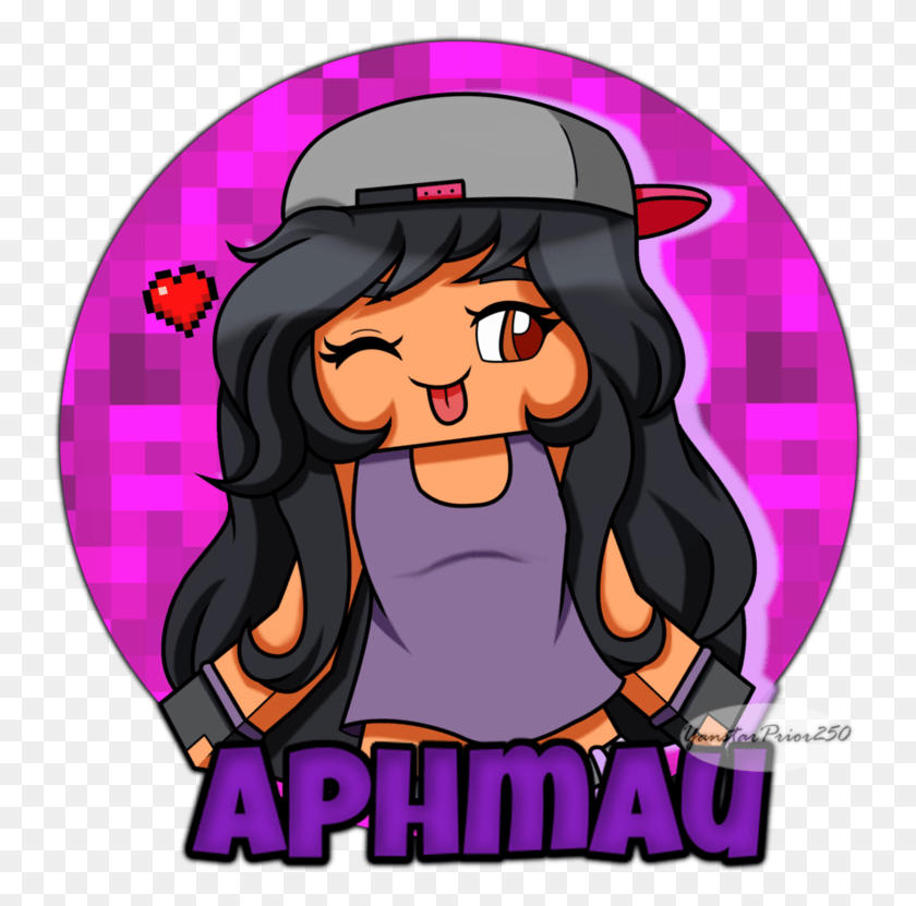 746x771 After Watching Practically All Of Her Videos For Days Aphmau Minecraft Fan Art, Poster, Advertisement, Person HD PNG Download