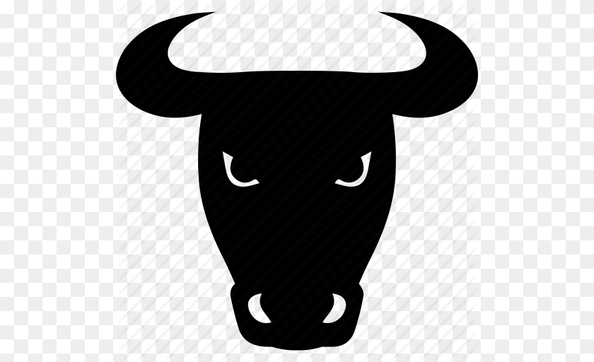 512x512 Agriculture Animal Bull Cattle Cow Head Farm Horn Icon, Buffalo, Mammal, Wildlife PNG