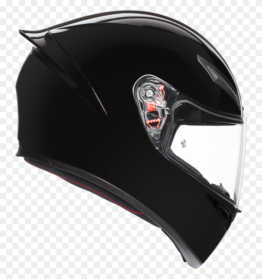 747x836 Agv K 1 Black Helmet Casque Agv, Clothing, Apparel, Crash Helmet HD PNG Download