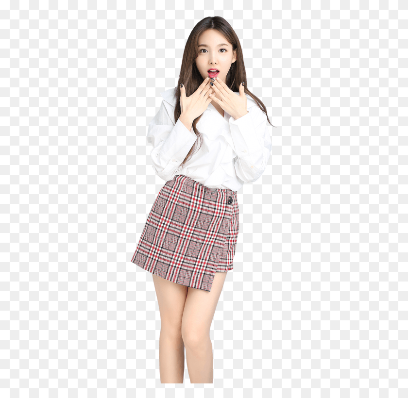 304x760 Ahhh Minha Filha Nayeon Twice Go Go Fighting, Clothing, Apparel, Skirt HD PNG Download