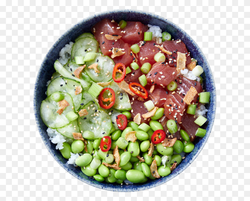 615x614 Ahi Poke Salad, Plant, Dish, Meal HD PNG Download
