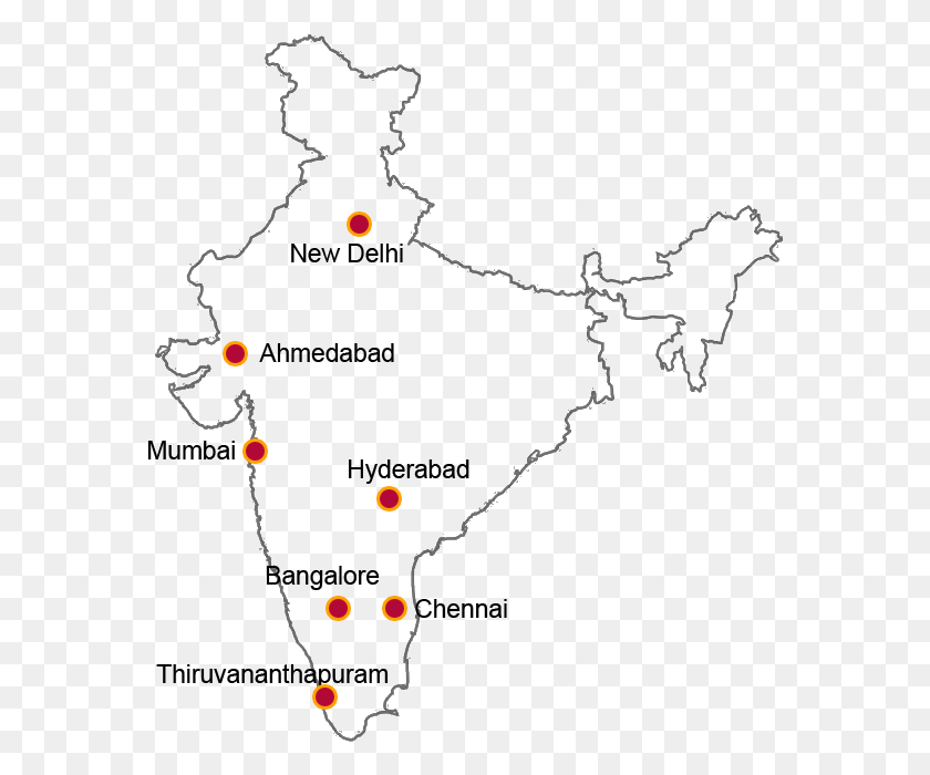 576x640 Ahmedabad Has Daily Flights To All Major Cities Of India Map Outline, Outdoors, Mammal, Animal HD PNG Download