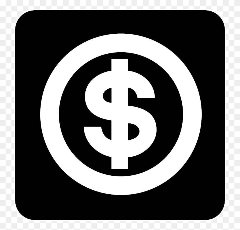 745x745 Aiga Cashier Inv White Money Symbol, Rug, Sign, Light HD PNG Download