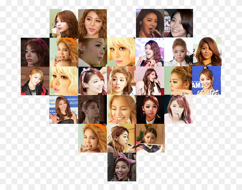 698x600 Ailee, Person, Human, Collage HD PNG Download