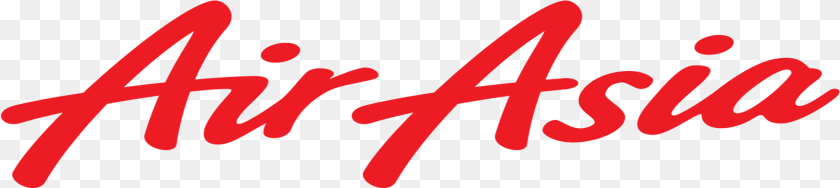 1754x392 Air Asia Airlines Logo, Handwriting, Text Transparent PNG