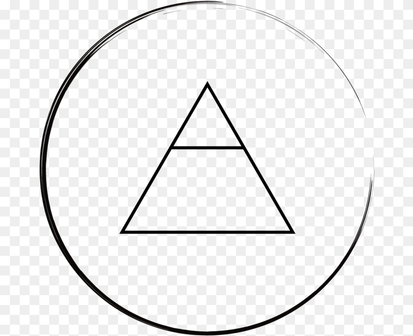 Air Black Border Circle, Triangle PNG