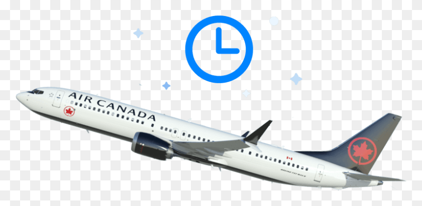 797x359 Air Canada Flight Delay Compensation Boeing 737 Next Generation, Airplane, Aircraft, Vehicle HD PNG Download