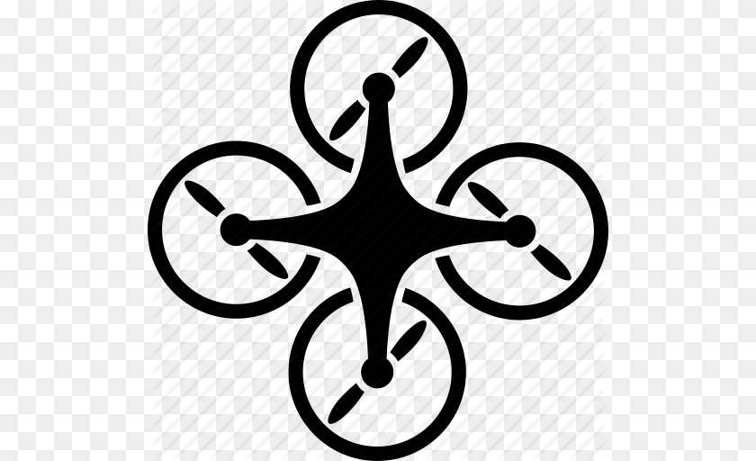 Air Drones Flying Drone Nanocopter Quad Copter Quadcopter, Cross, Symbol Sticker PNG