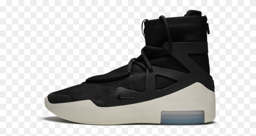597x386 Air Fear Of God 1 Black Nike God Of Fear, Clothing, Apparel, Shoe HD PNG Download
