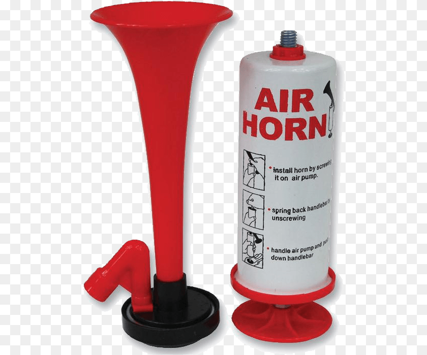 Air Horn Pump Action, Brass Section, Musical Instrument Sticker PNG