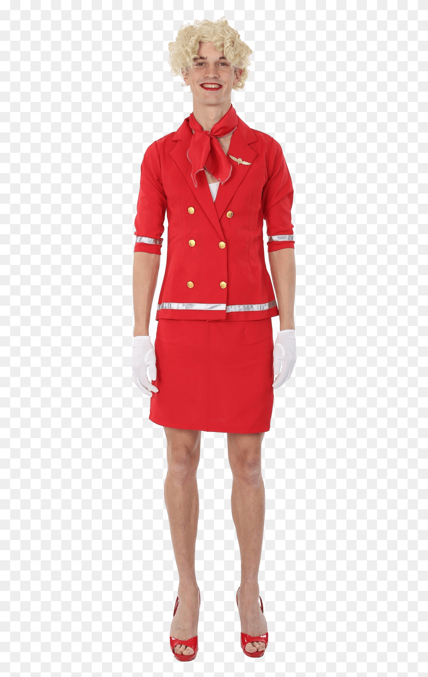 327x1269 Air Hostess Transparent Image Dress, Clothing, Apparel, Coat HD PNG Download