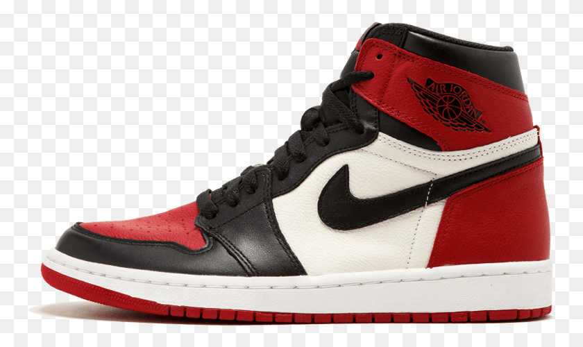 761x440 Air Jordan 1 Retro High Og Bred Toe Red Nike Jordan, Обувь, Обувь, Одежда Png Скачать