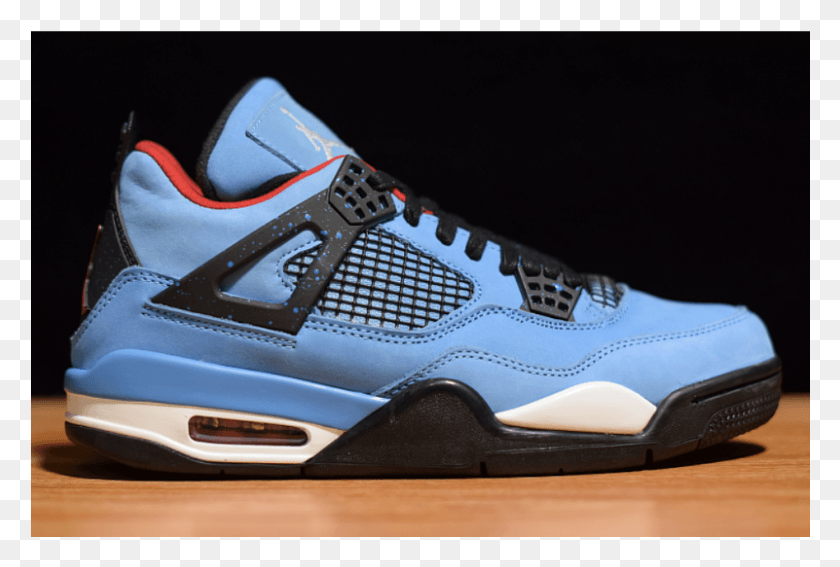 801x521 Air Jordan 4 X Travis Scott Cactus Jack Sneakers, Clothing, Apparel, Shoe HD PNG Download